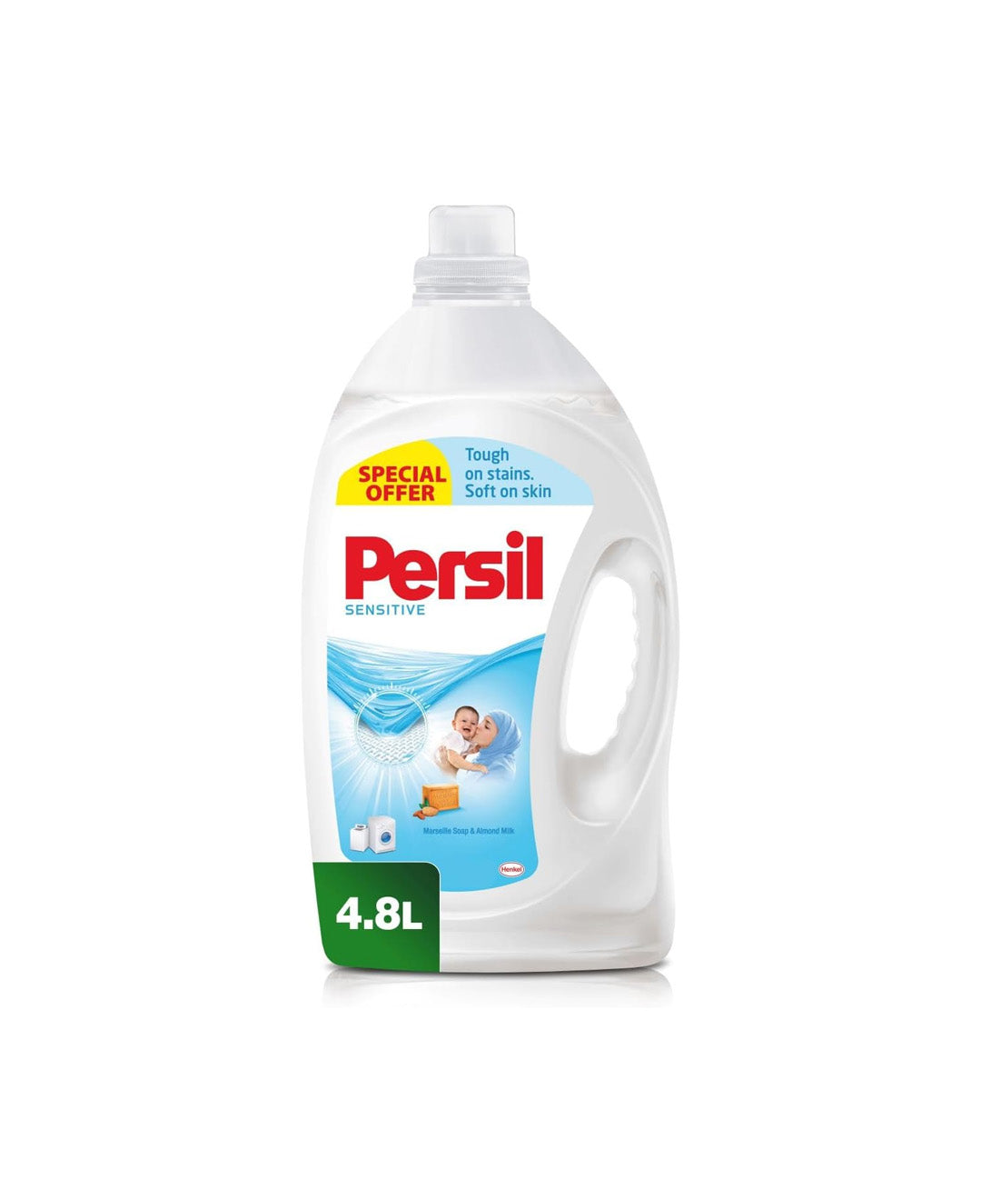 Persil Sensitive & Baby Liquid Laundry Detergent, 4.8L
