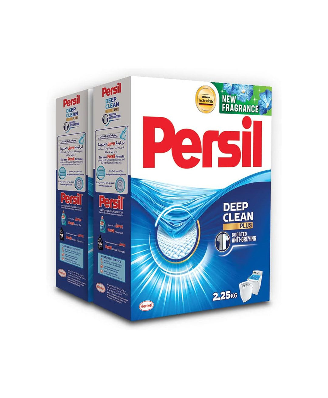 Persil Powder Laundry Detergent, For Top Loading Washing Machines, Pack of Two, 2 x 2.25KG